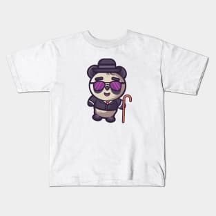 Boss Panda Mafia Kids T-Shirt